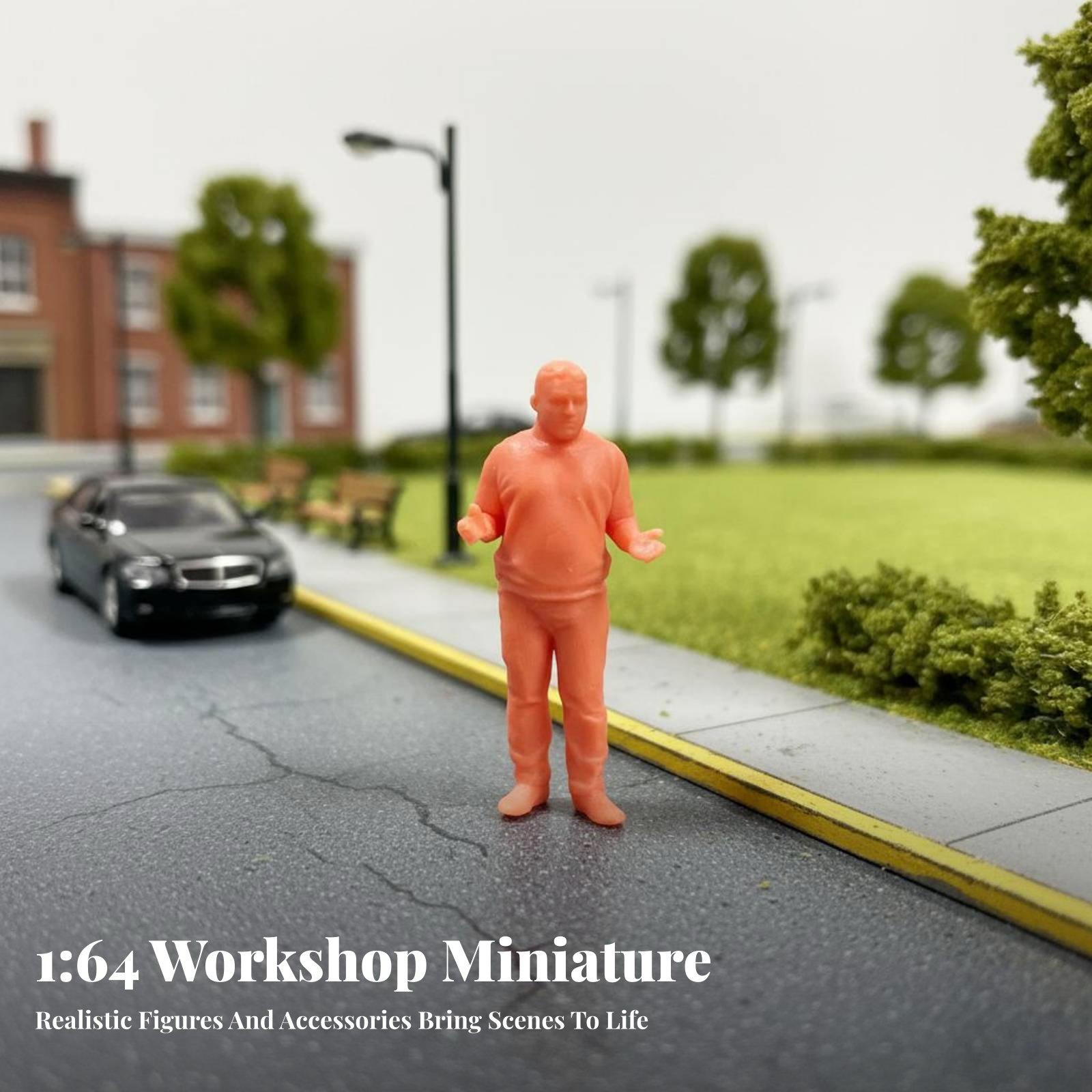 Resin Craft Workshop - Harz-Reparateurfigur für Diorama-Werkstattszene im Maßstab 1:64,