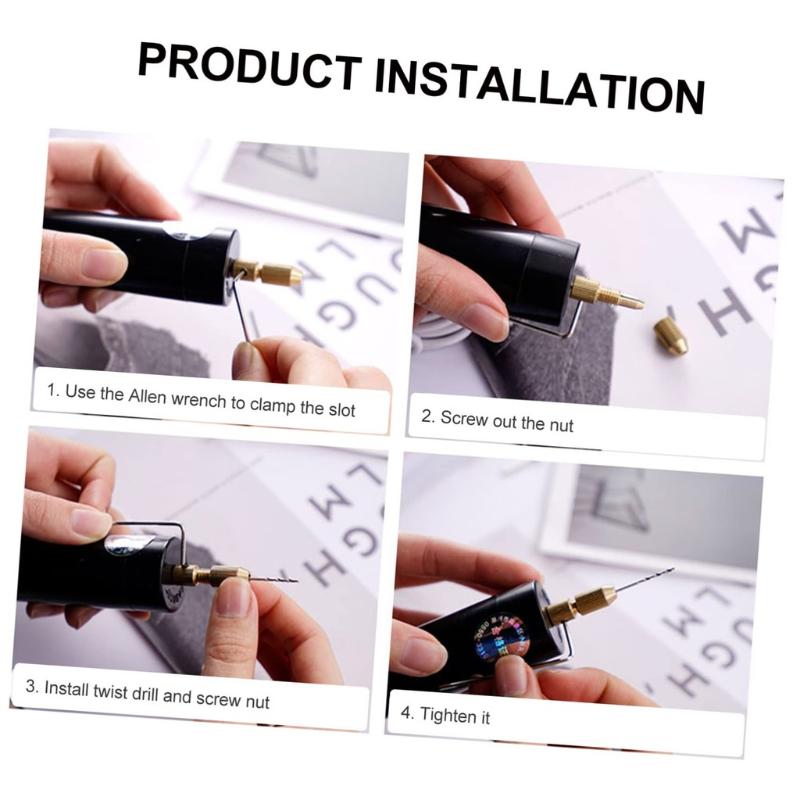 USB Mini-Drehbohrer 3-Bit-Set  – Resin Craft Workshop Bewertung und Preis