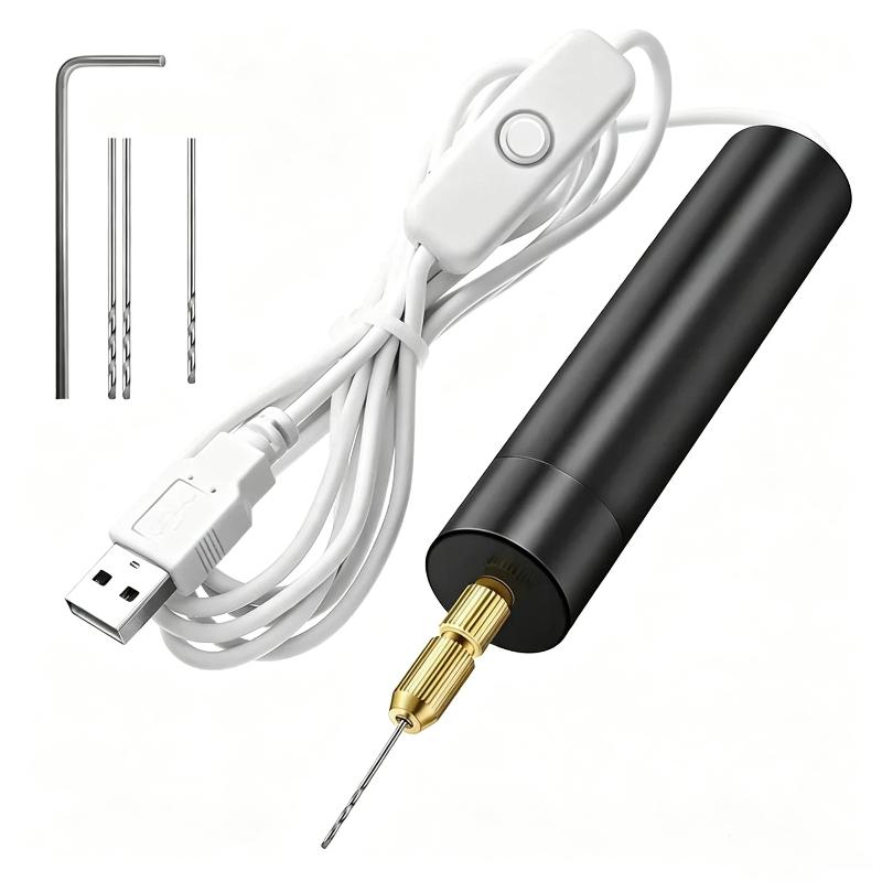 USB Mini-Drehbohrer 3-Bit-Set  – Resin Craft Workshop Bewertung und Preis