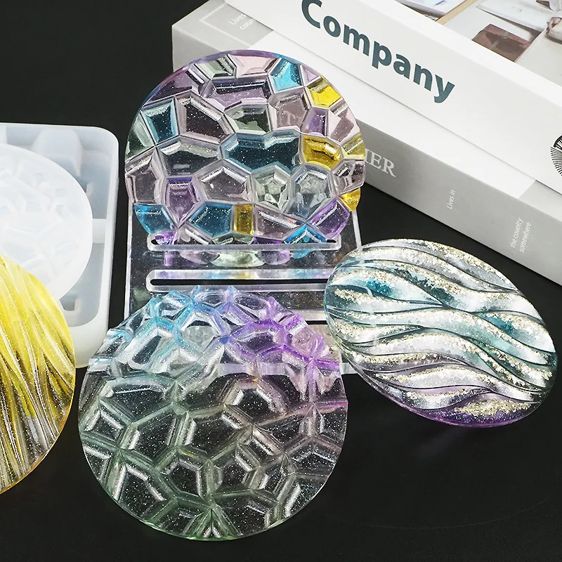 DIY Kristall Epoxy Form Welle  – Coaster Mold Round Bewertung und Preis