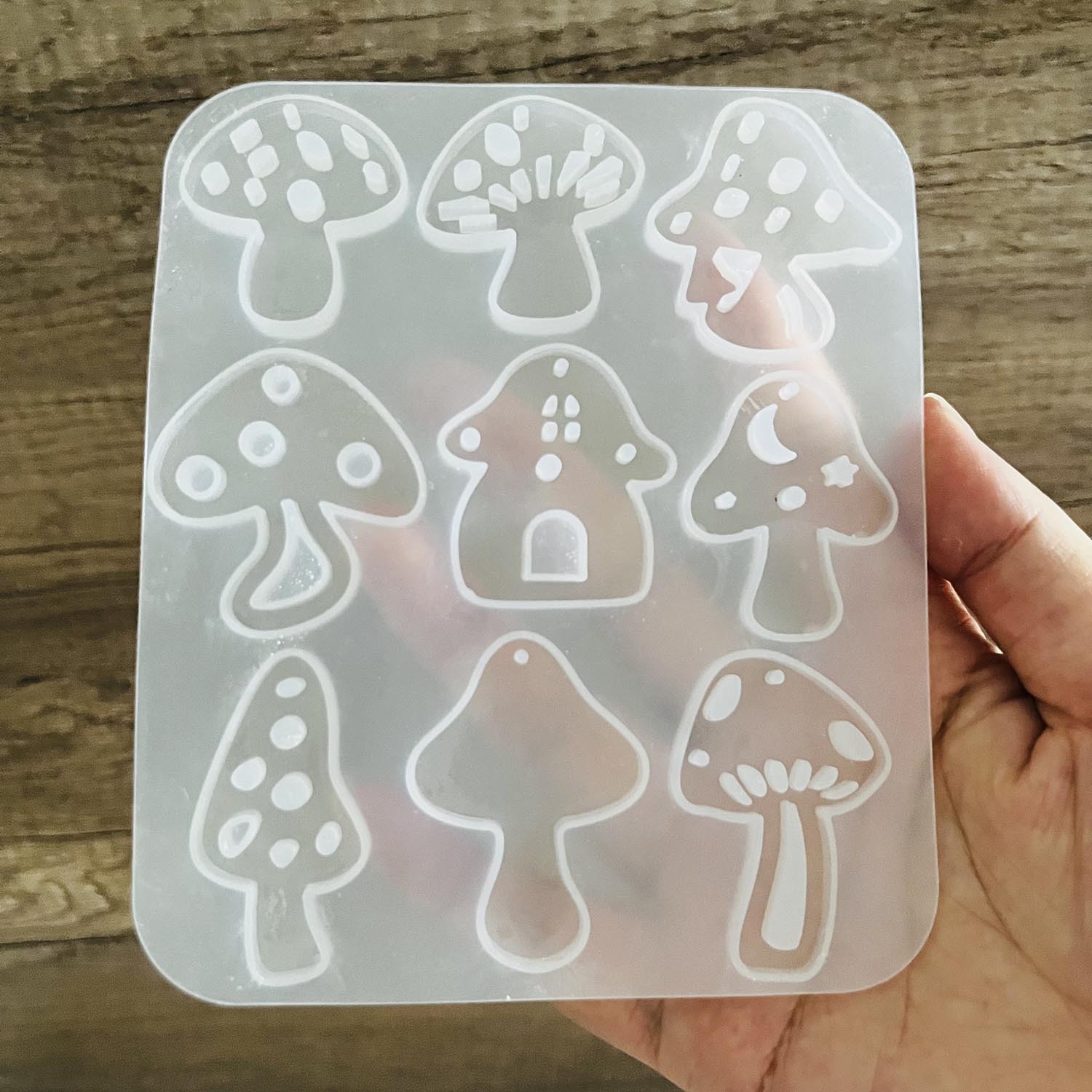 Multi Style Pilze Ohrring Anhä – Flower Preservation Resin Bewertung und Preis