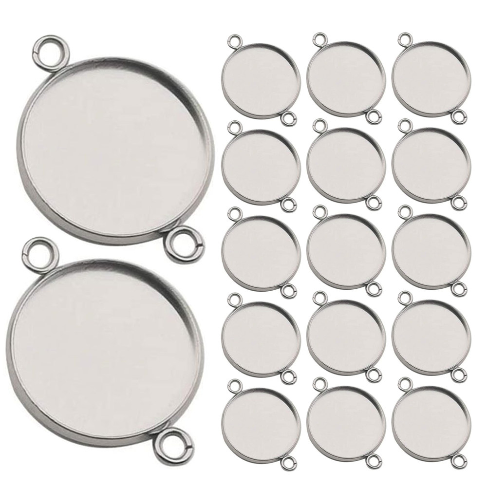 20 Stück Edelstahl-Schmuckfass – Bezels Set Pendant Bewertung und Preis