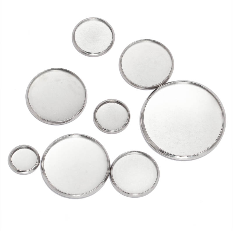 20 stücke Edelstahl Runde Eins – Bezels Set Pendant Bewertung und Preis
