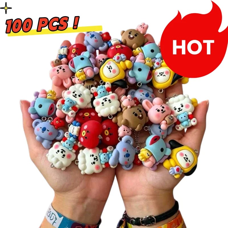 7 Stück BT21 Harz-Cartoon-Anhä – Crafting Resin Bewertung und Preis