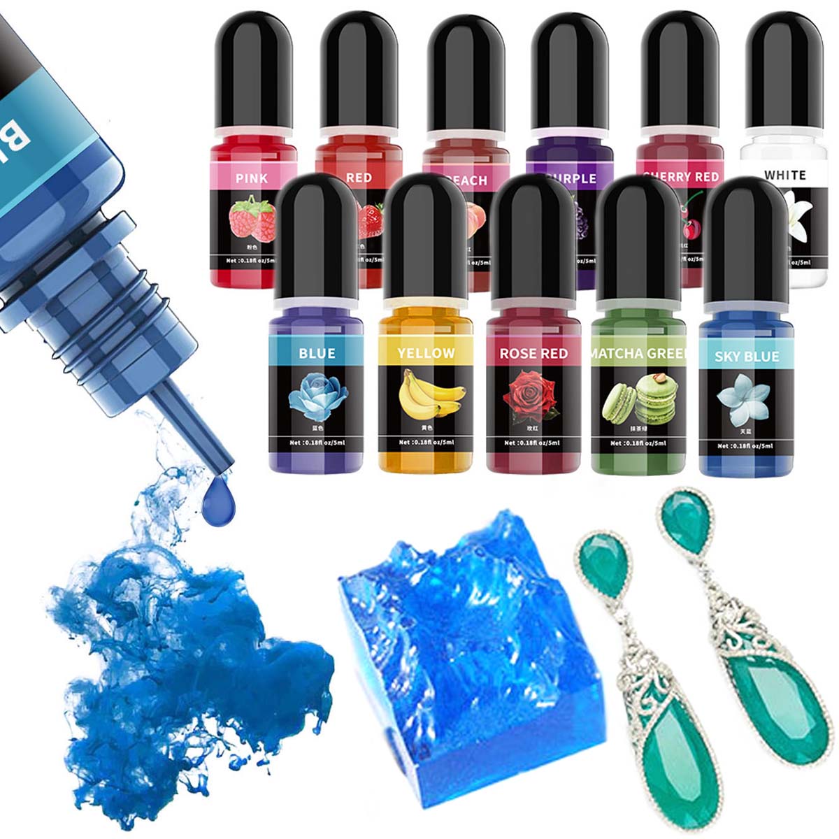 5 ml/Flasche Epoxidharz Pigmen – Epoxy Uv Resin Kit Bewertung und Preis