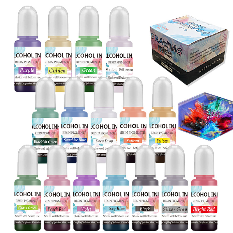 EIN Set Tinte Alkohol Harz Pig – Epoxy Uv Resin Kit Bewertung und Preis
